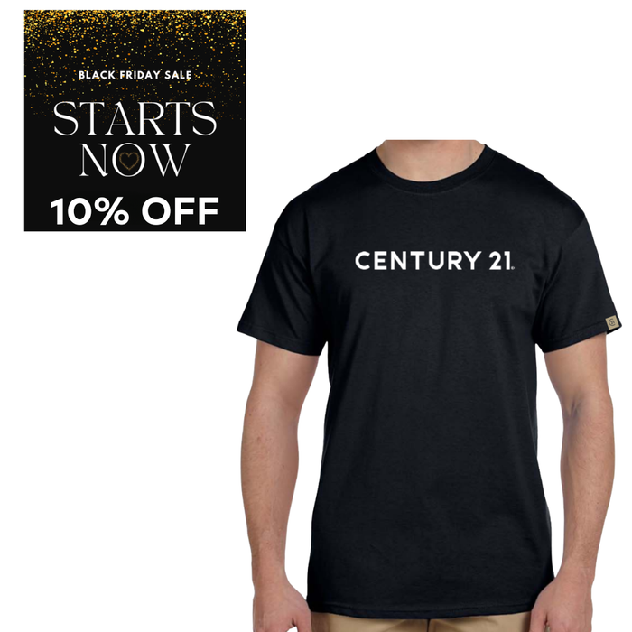 Wordmark Tee, Black Mens