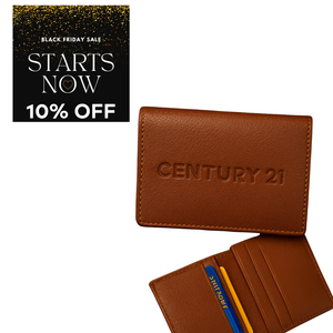 CENTURY 21 Genuine Leather Card Wallet