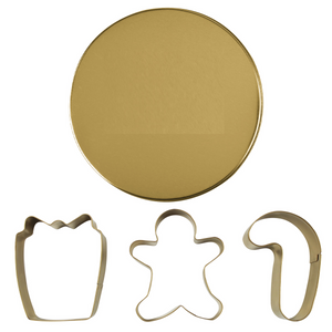 Gold Holiday Cooker Cutter Set - Your Logo/Personalized