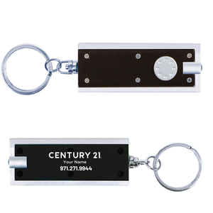 Deco LED Flashlight with Keychain - Personalized