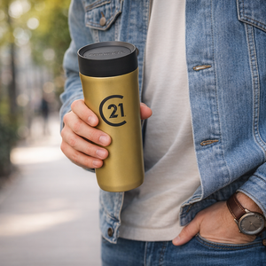 CORKCICLE® 17oz Gold Commuter Cup – C21 Edition