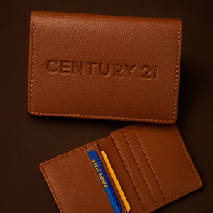 CENTURY 21 Genuine Leather Card Wallet - NEW