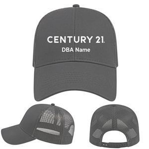 Cotton Charcoal Trucker Hat - Personalized