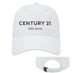 White Active Wear Cap - Personalized