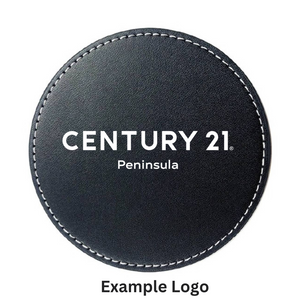 Vegan Leather Round Coaster - Personalized NEW