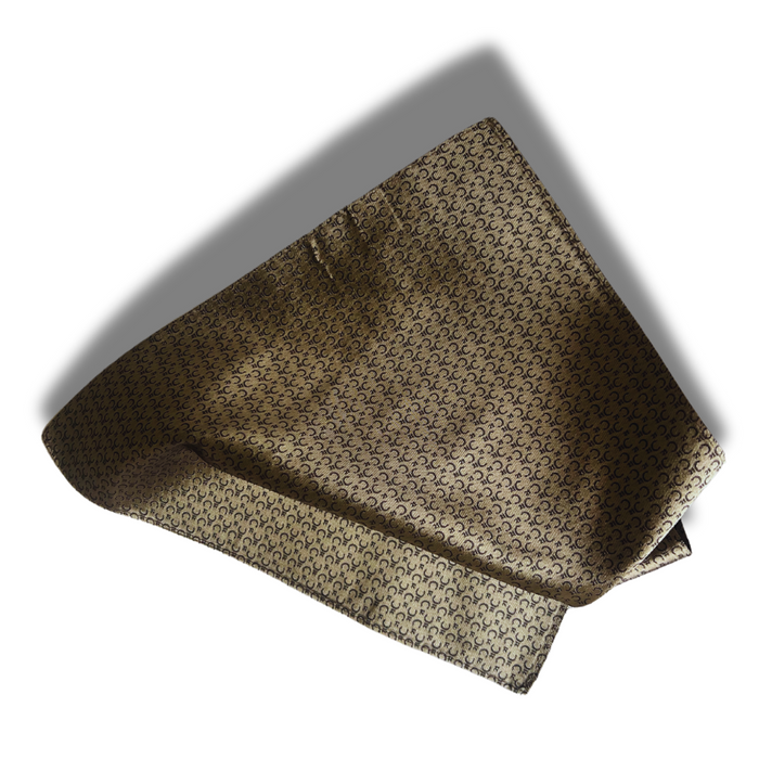 Silk Gold Handkerchief Pocket - C21 Pattern