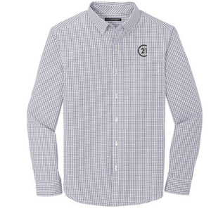 Port Authority Gingham Easy Care Shirt - C21 Logo