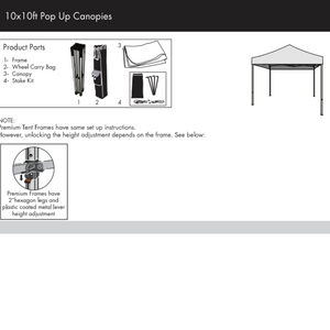 Gazebo Tent - 10ft x 10ft