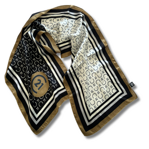 C21 Seal Stripe Monogram Long Scarf - Close Out