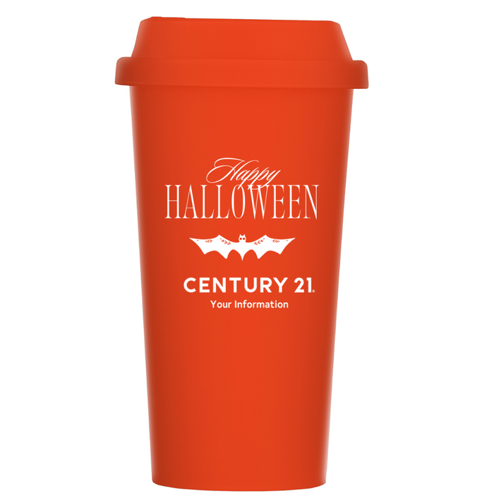 Halloween 16oz Wheat Plastic Tumbler - Personalized