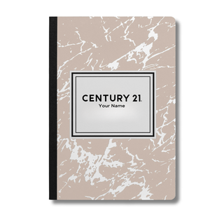 Marble Hardcover Composition A5 Notebook - Personalized