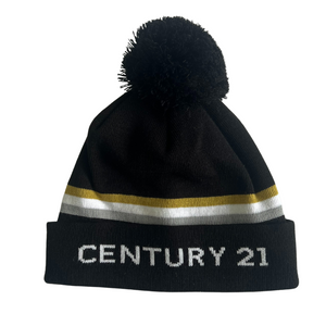 Wordmark Knitted Pom Beanie