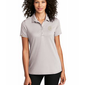 Seal Polo Ladies - Gusty Micro Check Gingham Grey/White - Century 21 Promo Shop USA