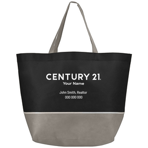 Julian Two-Tone Shopping Tote - Your Logo - FREE SHIPPING