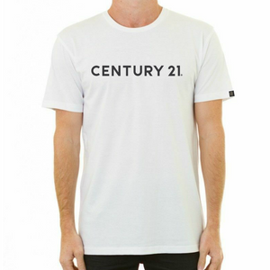 Wordmark Tee, White - Century 21 Promo Shop USA