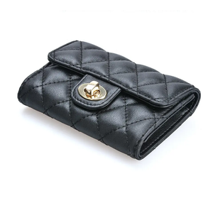 Luxury Quilted Leather Business Card Holder